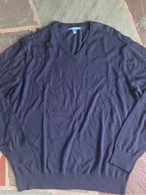 NWOT Port Authority Navy V-Neck Sweater